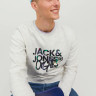 Світшот Jack & Jones JORSILVERLAKE SWEAT CREW NECK LN 12242366-WhiteMelange
