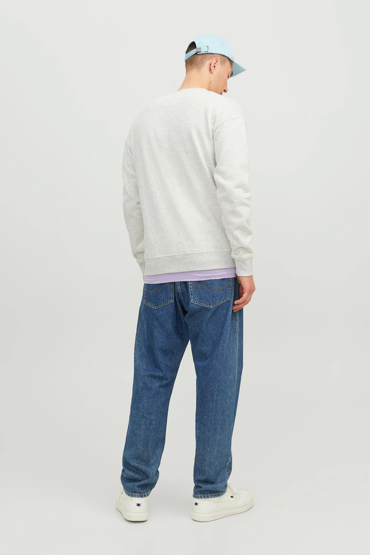 Світшот Jack & Jones JORSILVERLAKE SWEAT CREW NECK LN 12242366-WhiteMelange