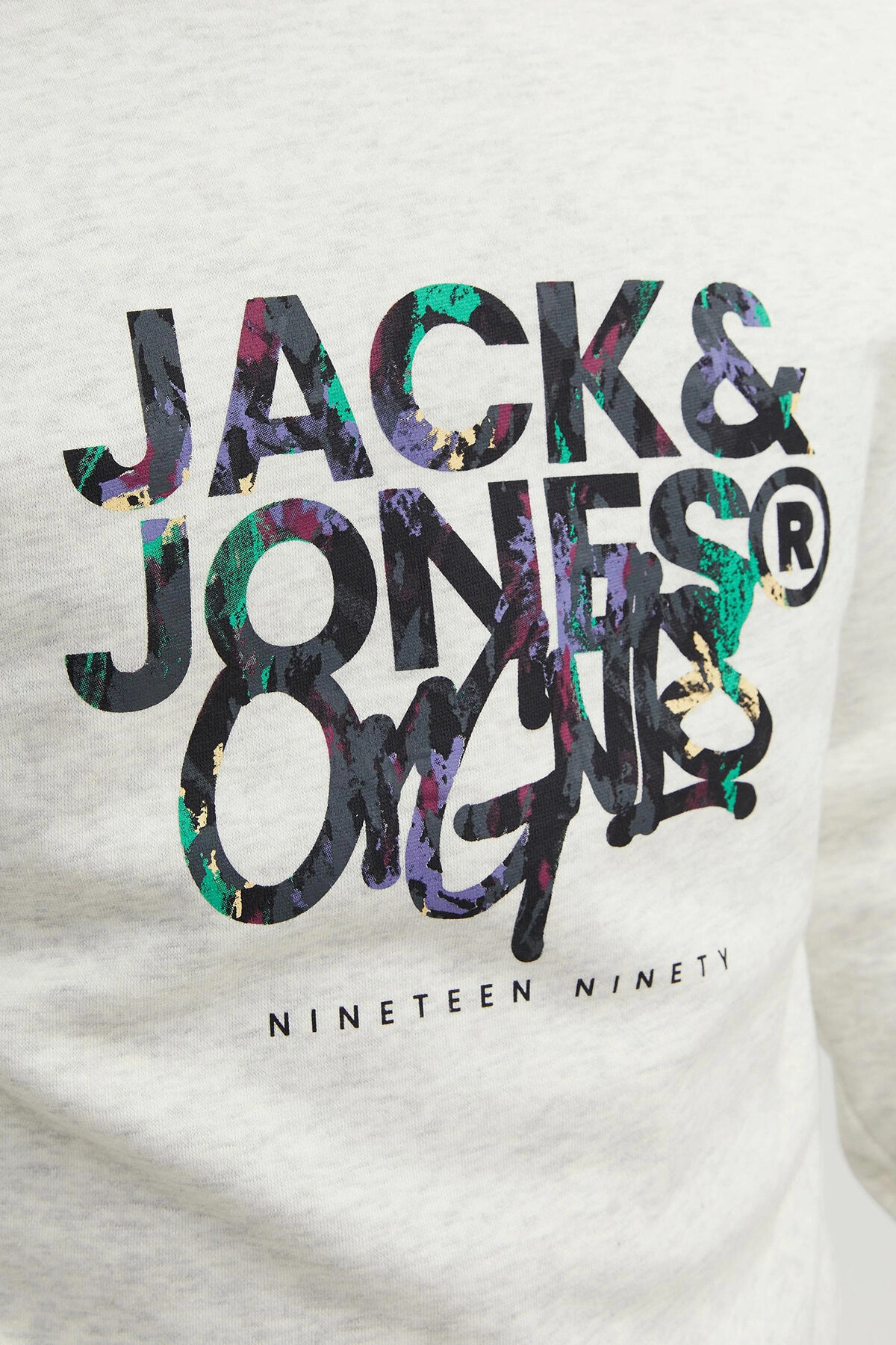 Світшот Jack & Jones JORSILVERLAKE SWEAT CREW NECK LN 12242366-WhiteMelange