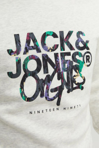 Світшот Jack & Jones JORSILVERLAKE SWEAT CREW NECK LN 12242366-WhiteMelange