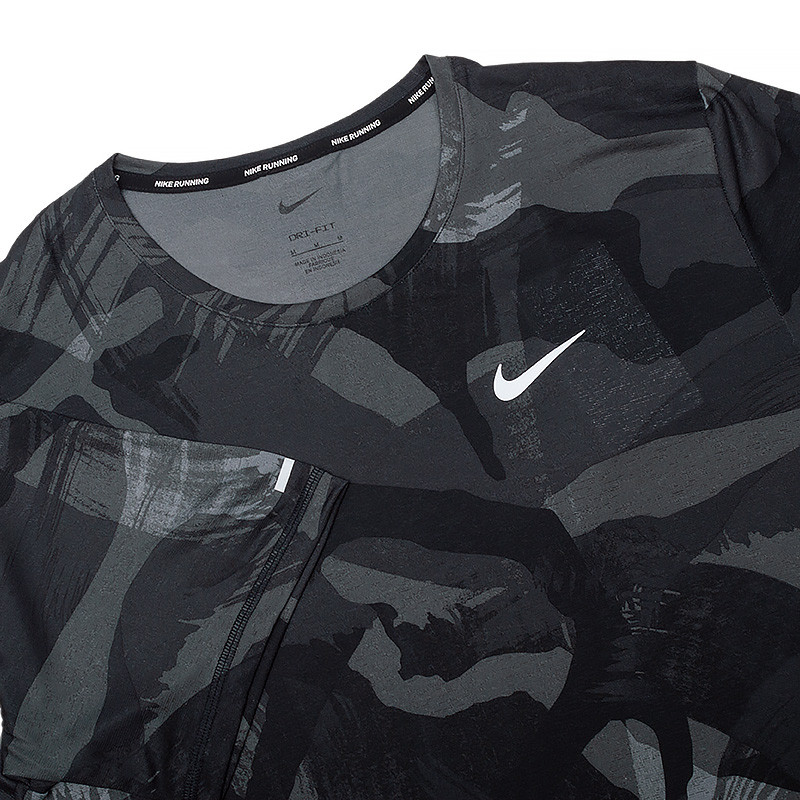 Футболка тренувальна Nike M NK DF MILER SS CAMO DQ4736-010