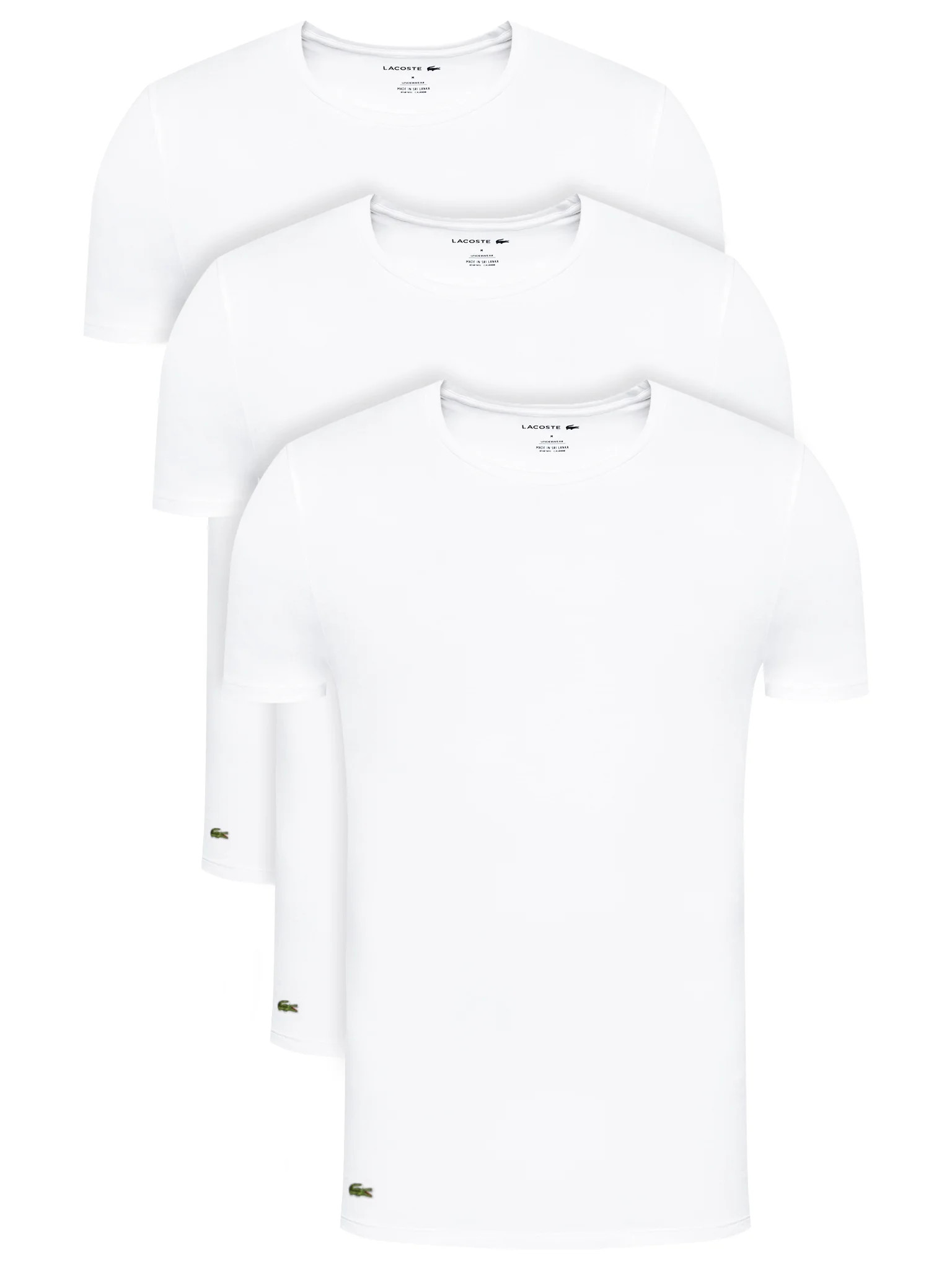 Футболка Lacoste Mens TH3321 Undershirt T-Shirt - white TH3321-51
