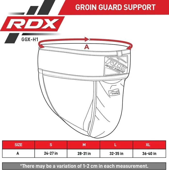 Захист паху RDX GROIN GUARD SUPPORTER чорний Уні S GGX-H1B