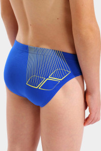 Плавки сліпи для хлопчиків Arena BRIGHT SWIM BRIEFS синій, жовтий 116 см 006724-803