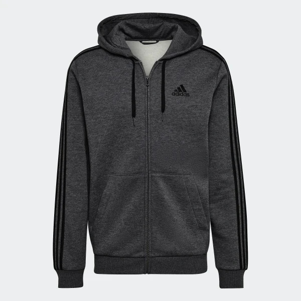 Худі Adidas Fleece 3-Stripes Zip Hoodie Grey HB0042