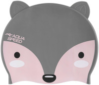 Шапочка для плавання Aqua Speed ZOO Fox  9815 лисиця, сірий Діт OSFM 115-26
