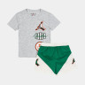 Костюм спортивний дитячий Air Jordan Stacked Play Short Grey/Green 85D768-E1P