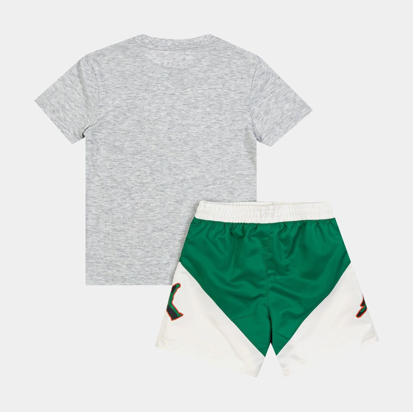 Костюм спортивний дитячий Air Jordan Stacked Play Short Grey/Green 85D768-E1P