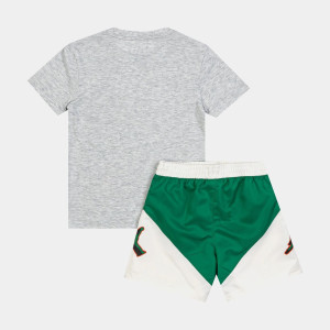 Костюм спортивний дитячий Air Jordan Stacked Play Short Grey/Green 85D768-E1P