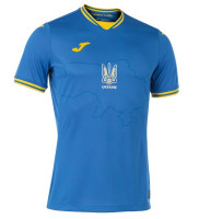 Футболка Joma збірної України з футболу синя AT102404A709 сезон 2020-2024 з картою AT102404B709