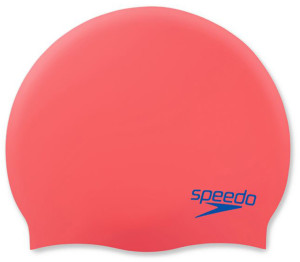 Шапочка для плавання Speedo PLAIN MOUD SILC CAP JU червоний, синій Діт OSFM 8-70990H200