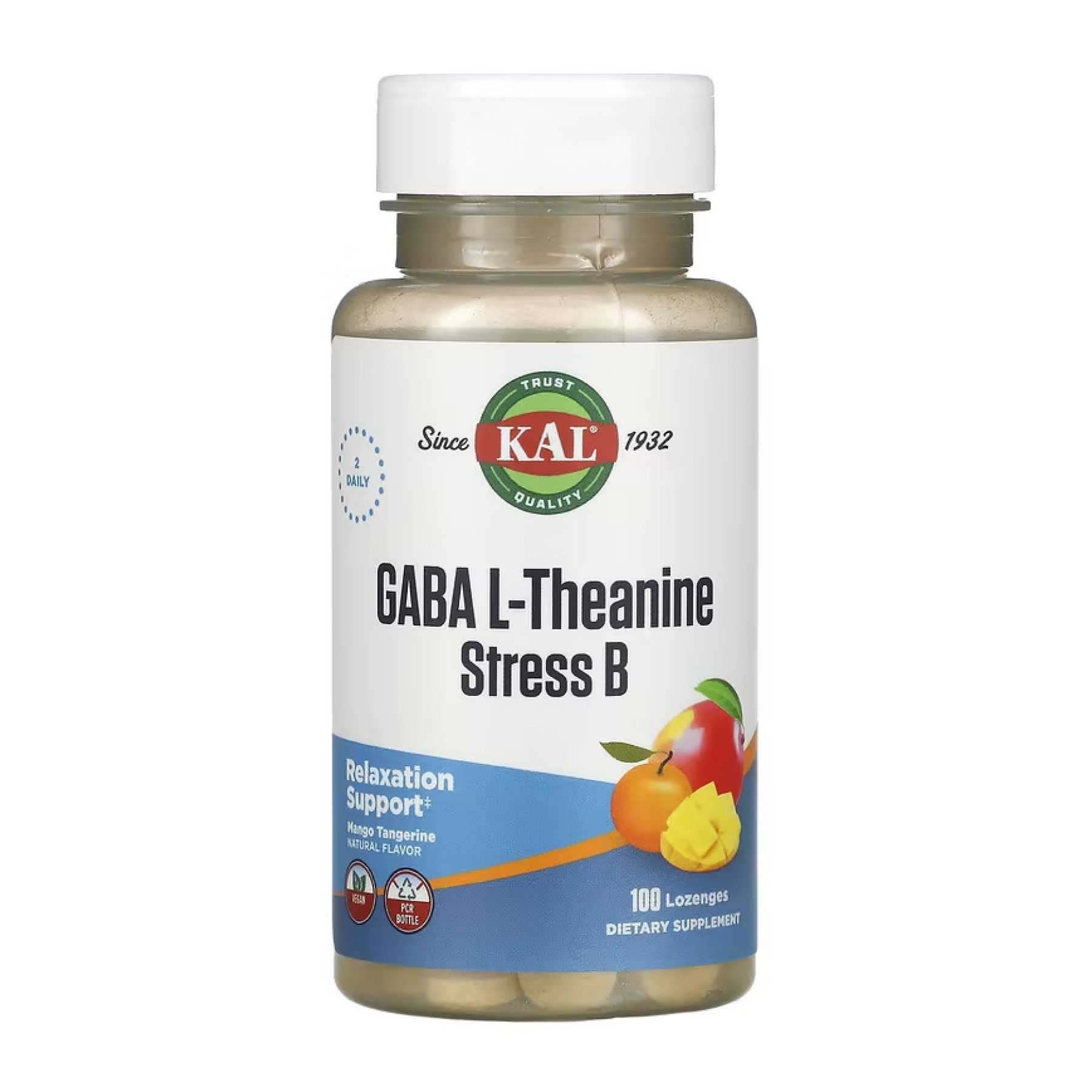 Капсули KAL GABA L-Theanine Stress B - 100 lozenges 2023-10-5194