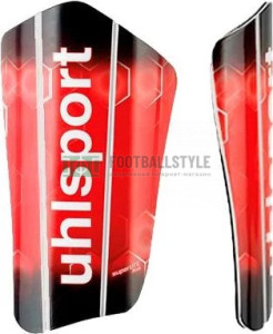 Щитки футбольні Uhlsport SUPER LITE PLUS червоно-біло-чорні 100680602 1006806-02