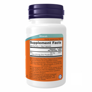 Капсули Zinc Picolinate 50 mg - 60 vcaps 2022-10-0047