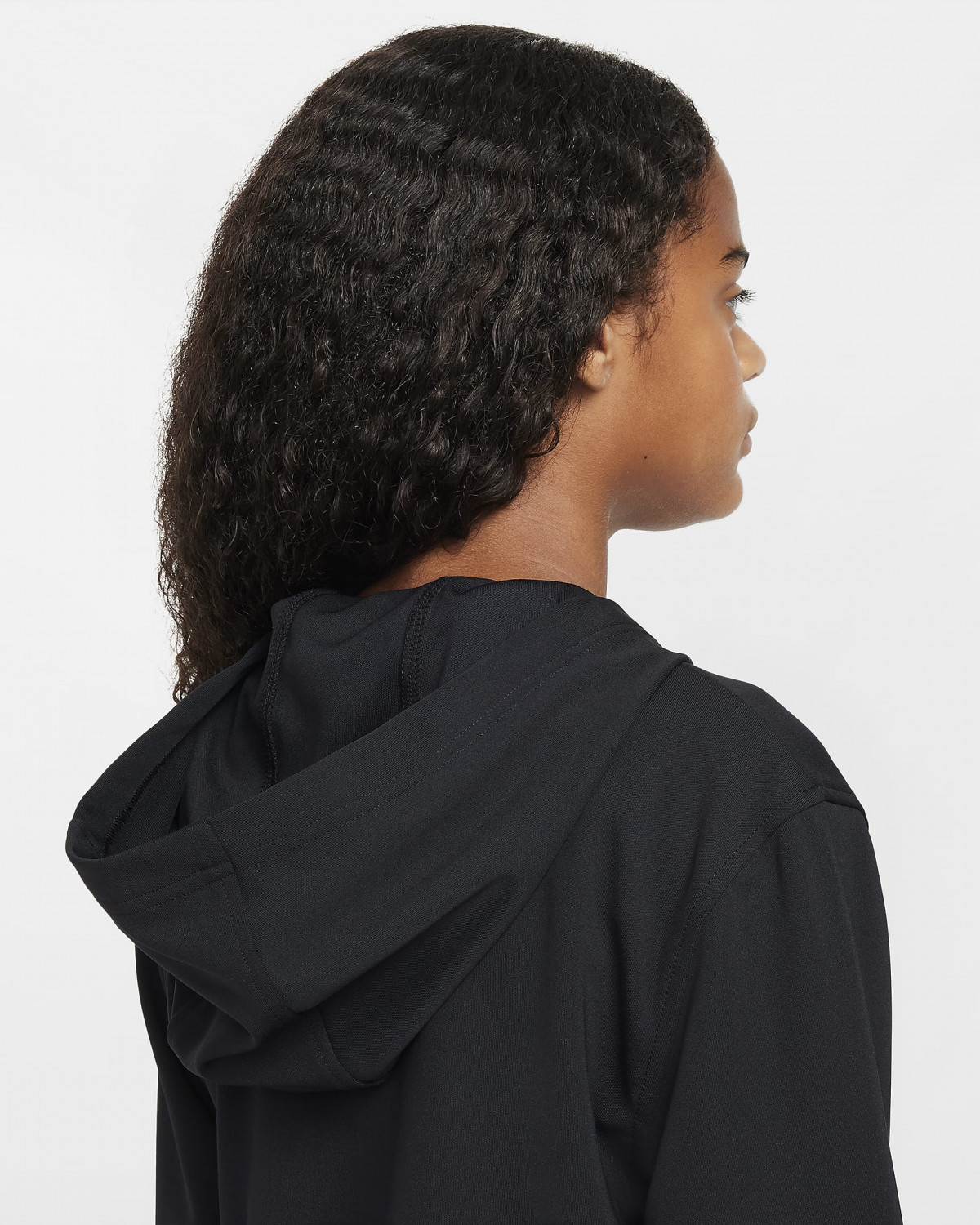 Толстовка підліткова K NSW CLUB+ POLY FZ HOODIE FZ4906-010 Nike S Чорний FZ4906-010