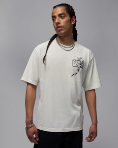 Футболка чоловіча Air Jordan Brk Svv Ovsz Gfx Ss Crew White IB3297-133