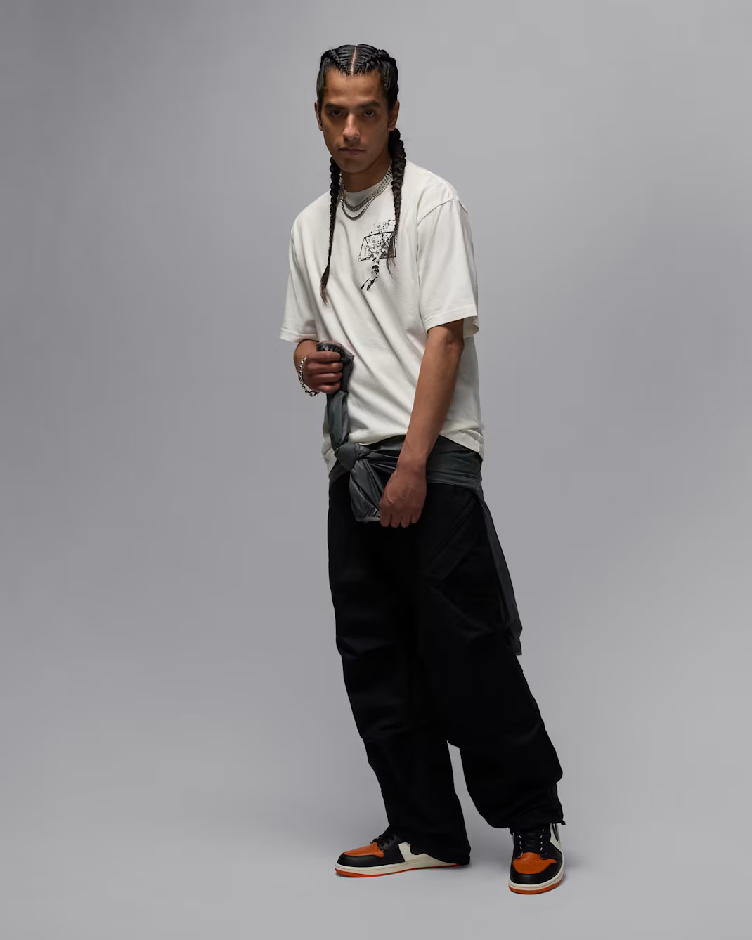 Футболка чоловіча Air Jordan Brk Svv Ovsz Gfx Ss Crew White IB3297-133