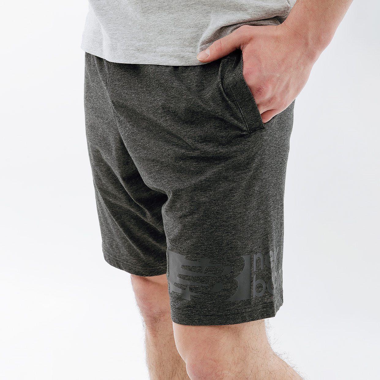 Шорти New Balance Heathertech Knit MS21073BKH