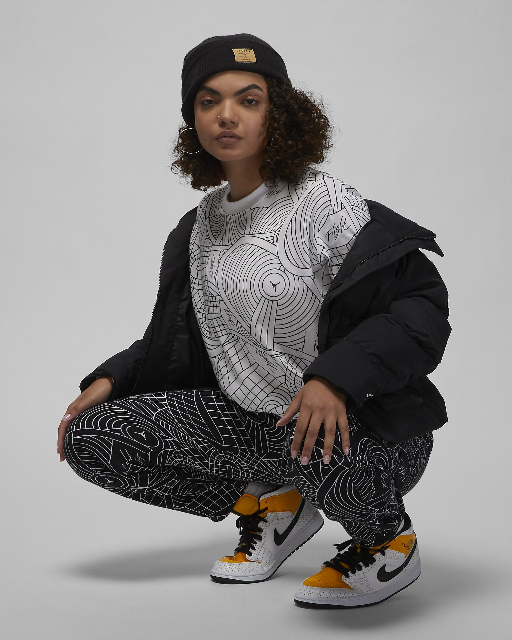 Кофта жіночі Jordan Flight Women's Printed Long-Sleeve T-Shirt (DV1426-100) DV1426-100