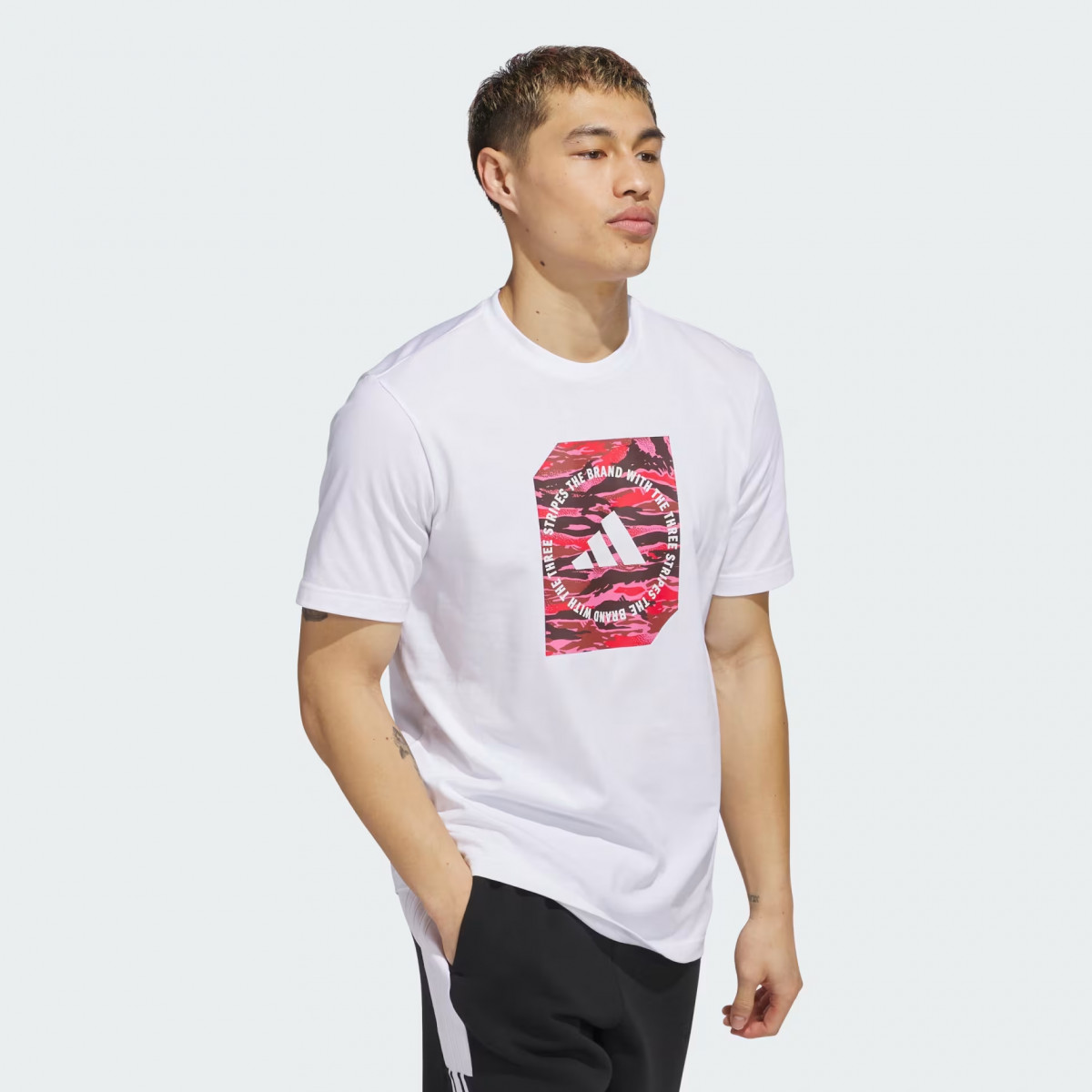 Футболка M C CAMO BOX T JI6763 Adidas 2XL Білий JI6763