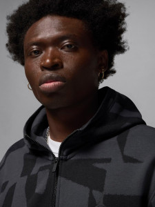 Толстовка чоловіча Air Jordan Sport Hoop Fleece Grey/Black FV8620-010