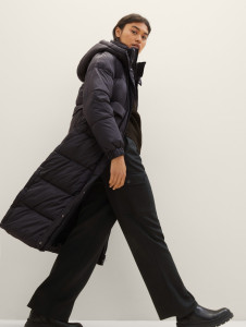 Куртка Puffer coat with a hood 1037596ХХ14482 Tom Tailor M Чорний 1037596ХХ14482