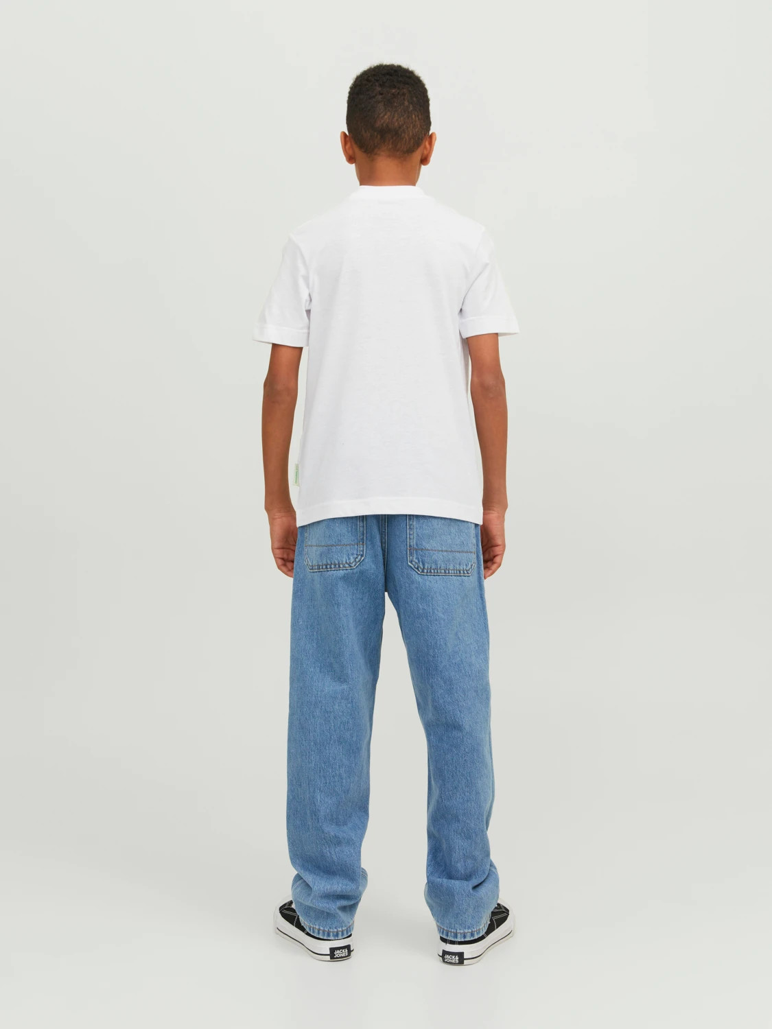 Футболка JORPALMA BRANDING TEE SS CREW NECK JNR 12235498-Bright White Jack&Jones 140 Білий 12235498-Bright White-Pri