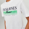 Футболка JORPALMA BRANDING TEE SS CREW NECK JNR 12235498-Bright White Jack&Jones 12235498-BRIGHT WHITE-PRI