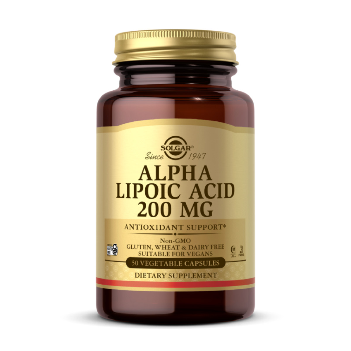 Капсули Solgar Alpha Lipoic Acid 200mg - 50 vcaps 100-14-3027233-20