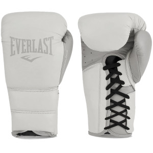Рукавиці боксерські Everlast POWERLOCK 2 PRO TRAINING LACED GLOVE білий Уні 14 унцій (P00002370) P00002370