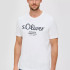 Футболка T-shirt à logo imprimé 2139909.01D1 s.Oliver L Білий 2139909.01D1