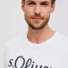 Футболка T-shirt à logo imprimé 2139909.01D1 s.Oliver L Білий 2139909.01D1