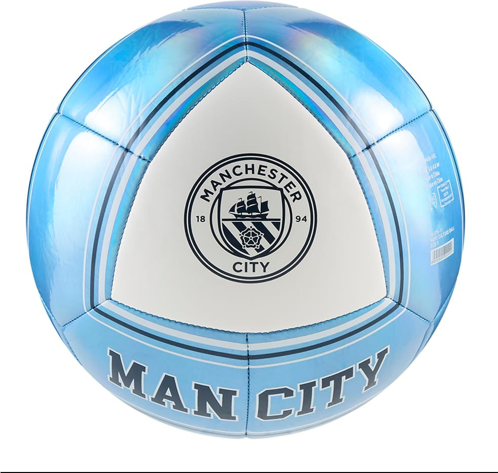 М'яч футбольний Puma MCFC CULTURE Ball білий, блакитний 5 (084976-11) 084976-11