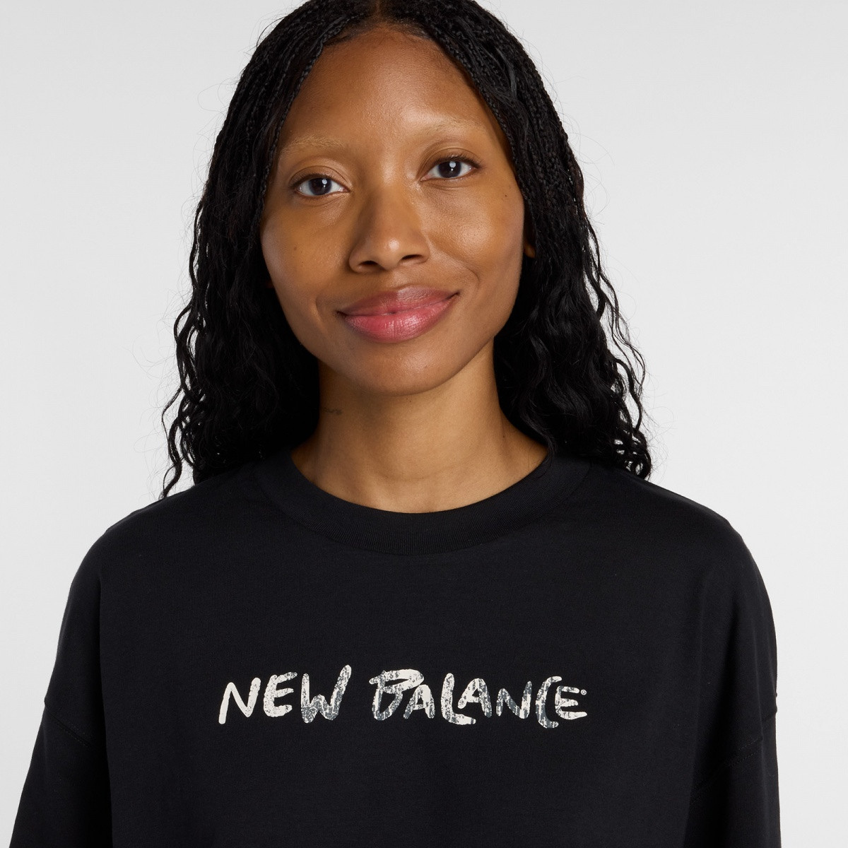 Футболка Visibly Loved Oversized WT61M1JBBK New Balance S Чорний WT61M1JBBK