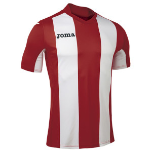 Футболка Joma Pisa V 100403.600 червоно-біла 100403.600