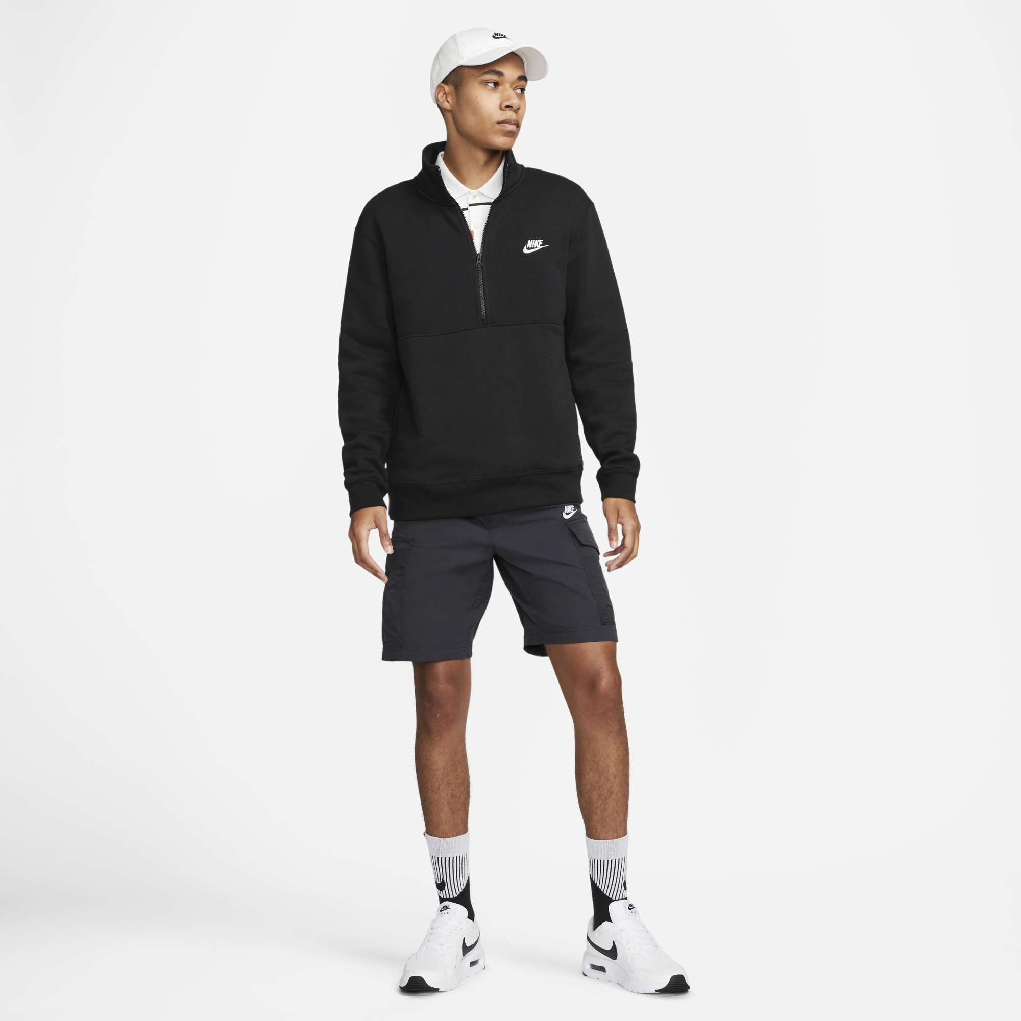 Толстовка Nike M NSW CLUB BB HZ TOP DD4732-011