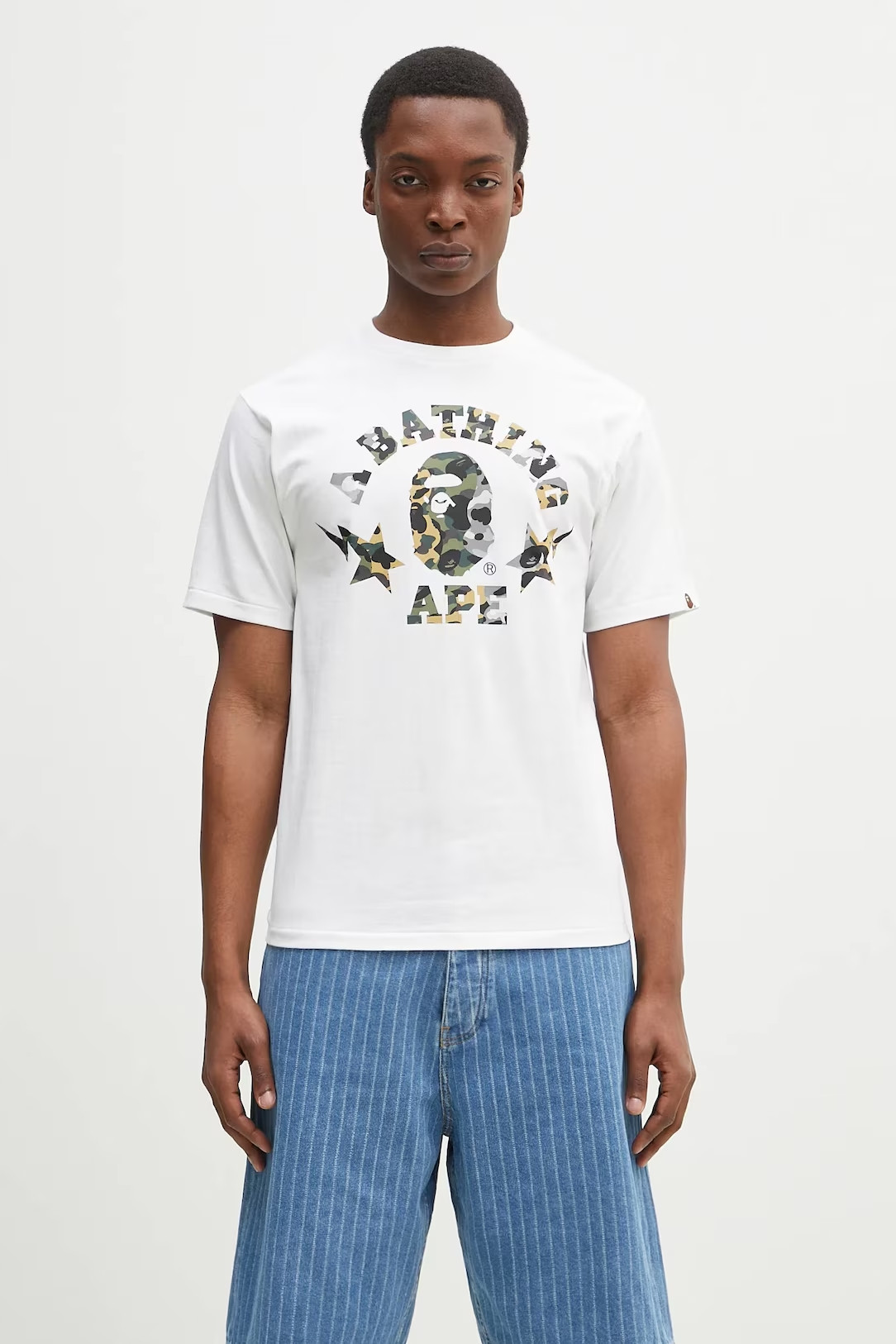 Футболка Bape 1St Camo Crazy Sta College Tee 1L30110016
