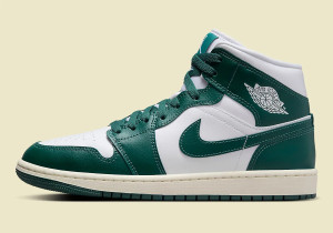 Кросівки Air Jordan 1 MiD White/Green BQ6472-133