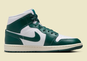 Кросівки Air Jordan 1 MiD White/Green BQ6472-133